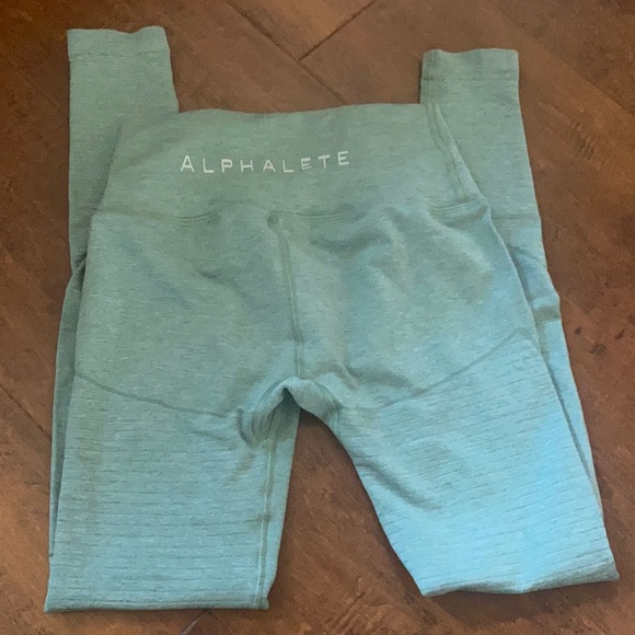 Alphalete Revival Jade Green Leggings - Picture 2 of 7